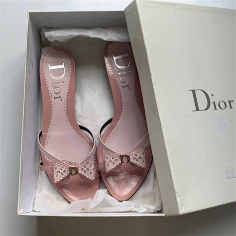 dior pink kitten heels|Dior kitten heels vintage.